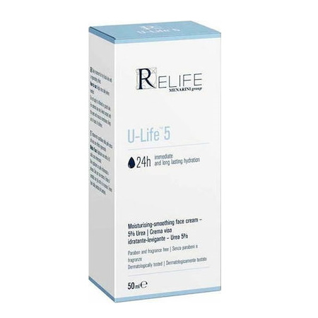 Menarini Relife U-Life 5 Moisturising Smoothing Face Cream Ενυδατική Κρέμα Προσώπου 50ml