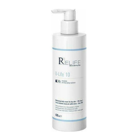 Menarini Relife U-Life 10 Ενυδατική 24ωρη Κρέμα Σώματος 10% Ουρία 400ml