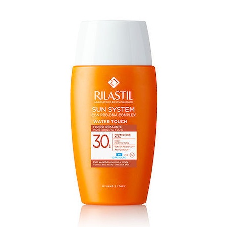Rilastil Sun System Water Touch Αδιάβροχη Αντηλιακή Κρέμα Προσώπου SPF30 50ml