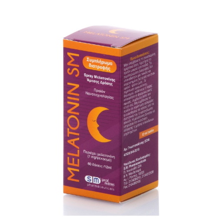 Sm Pharmaceuticals Melatonin SM Oral spray Στοματικό σπρεϊ μελατονίνης 12ml