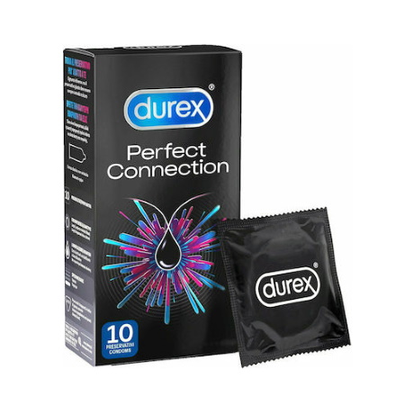 Durex Perfect Connection Προφυλακτικά με Αυξημένο Πάχος και Επιπλέον Λιπαντική Επίστρωση 10 τεμάχια