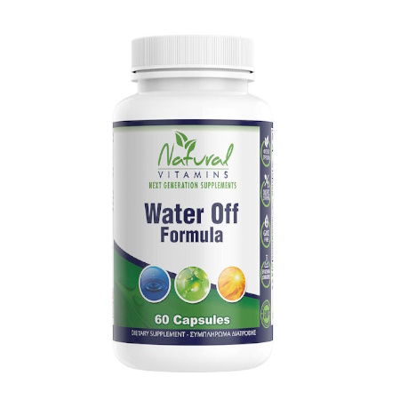 Natural Vitamins Water Off Formula Συμπλήρωμα Διατροφής για την Κατακράτηση Υγρών 60 Κάψουλες