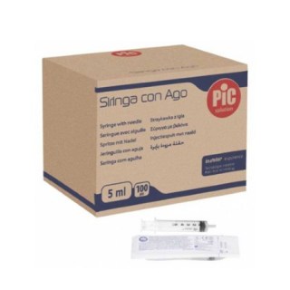 Pic Σύριγγα 22G με Βελόνα 5ml 100 τεμάχια