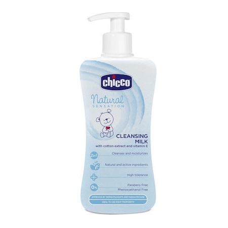 Chicco Natural Sensation Cleansing Milk Βρεφικό Γαλάκτωμα Καθαρισμού 300ml