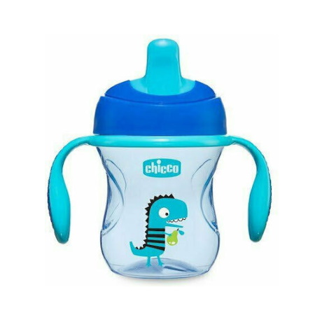Chicco Training Cup Εκπαιδευτικό Κύπελλο με Λαβές 6m+ Μπλε 200ml
