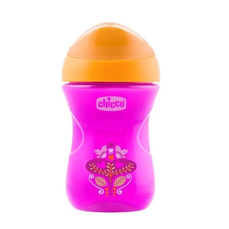 Chicco Easy Cup Εκπαιδευτικό Κύπελλο Χρώμα Ροζ-Πορτοκαλί από 12m+
