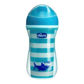 Chicco Active Cup Insulated Bottle Κύπελλο Μπλε Χρώμα από 14m+ 266ml
