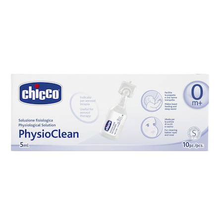 Chicco PhysioClean Physiological Solution Αμπούλες Φυσιολογικού Ορού για Βρέφη και Παιδιά 10x5ml