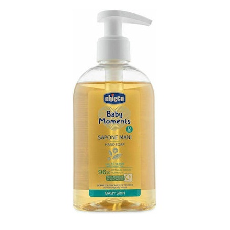 Chicco Baby Moments Υγρό Σαπούνι Χεριών με Εκχύλισμα Πράσινου Τσαγιού & Φυτική Γλυκερίνη 250ml
