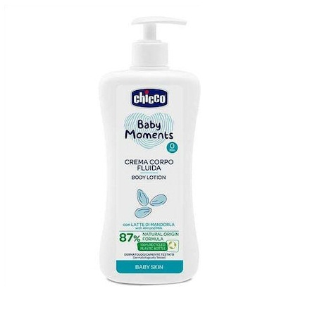 Chicco Baby Moments Body Lotion Βρεφικό Ενυδατικό Γαλάκτωμα Σώματος με Γάλα Αμυγδάλου 500ml