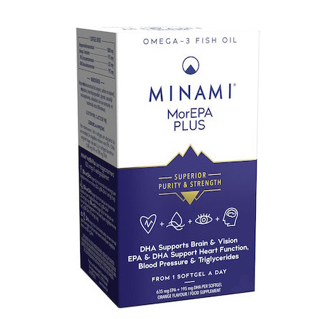 Minami MorEPA Plus Συμπλήρωμα Διατροφής Συμπυκνωμένου Ιχθυελαίου Για Την Καλή Λειτουργία Του Καρδιαγγειακού Συστήματος 30 Μαλακές Κάψουλες