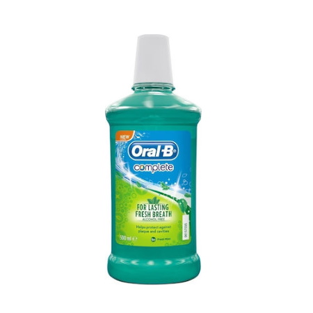 Oral B Complete Στοματικό Διάλυμα κατά της Πλάκας και της Κακοσμίας 500ml
