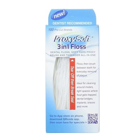 Proxy Soft 3 in 1 Floss Οδοντικά Νήματα 100 τεμάχια