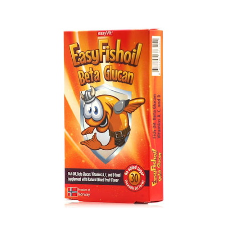 Power Health Easyfishoil Beta Glucan Kids 30 ζελεδάκια
