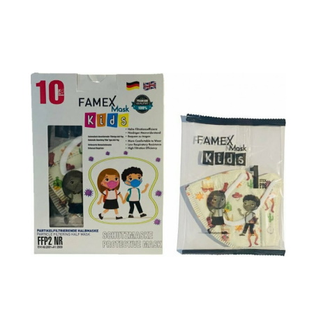 Famex KIDS Mask FFP2 NR Sheriff, Σερίφης Παιδική Μάσκα Μιας Χρήσης τύπου FFP2 10 τεμάχια