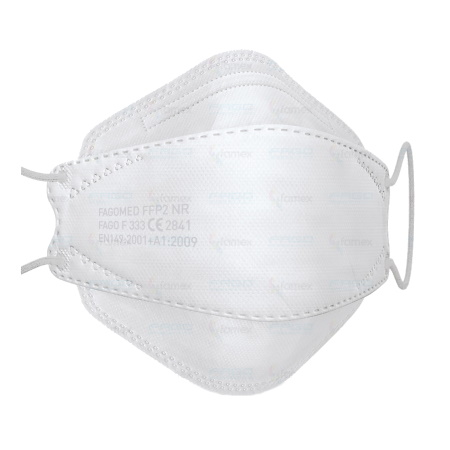 Famex FFP2 NR 5ply Premium Particle Filtering Half Mask Χρώμα Λευκό 10 τεμάχια