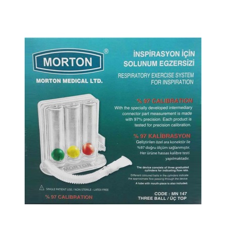 Morton Medical Triball Respiratory Exercise System Συσκευή Εκγύμνασης Πνευμόνων 1 τεμάχιο
