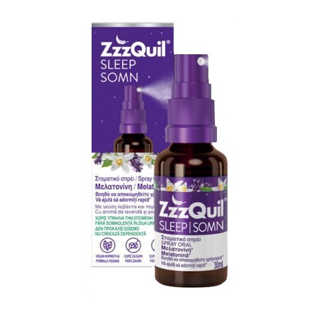 ZzzQuil Natura Sleep Somn Oral Spray Στοματικό Σπρέι με Μελατονίνη 30 ml