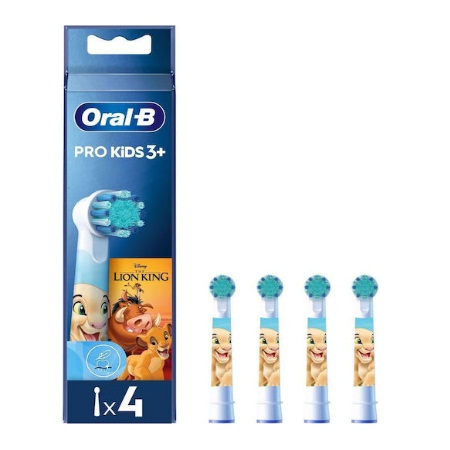 OralB Kids Κεφαλές Βουρτσίσματος Ηλεκτρικής Οδοντόβουρτσας Με Χαρακτήρες The Lion King από 3+ Ετών 4 Τεμάχια