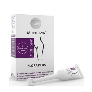 Multi-Gyn FloraPlus Αντιμετωπίζει και Προλαμβάνει τις Κολπικές Μυκητιάσεις 5 x 5ml