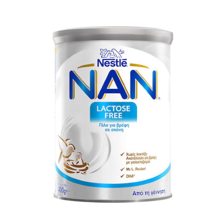 Nestle Nan Lactose Free Γάλα για Βρέφη με Δυσανεξία στη Λακτόζη 400gr