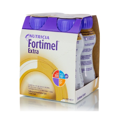 Nutricia Fortimel Extra Coffee Υπερπρωτεϊνικό Ρόφημα Με Γεύση Καφέ 4x200ml