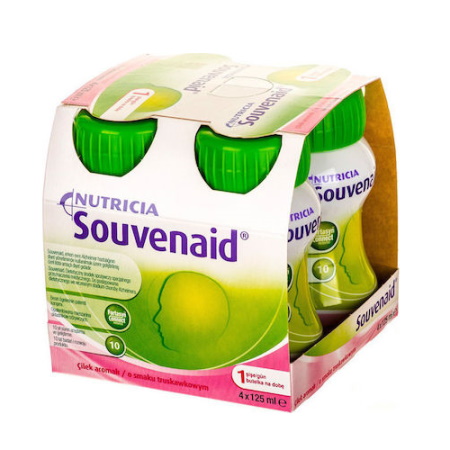 Nutricia Souvenaid Strawberry Iσοθερμιδικό ρόφημα με γεύση Φράουλα 4 x 125ml