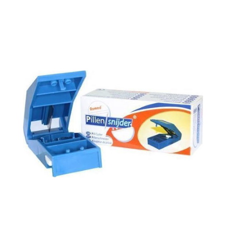 Romed Θήκη Χαπιών με Κόφτη σε Μπλε χρώμα PC-480
