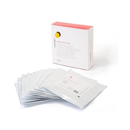 L-Mesitran Foam Αποστειρωμένες Γάζες 10x10cm 10 τεμάχια