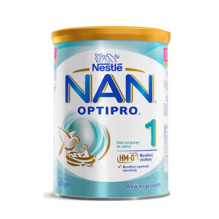 Nestle Nan Optipro 1 Γάλα για Βρέφη σε Σκόνη από τη Γέννηση 400gr