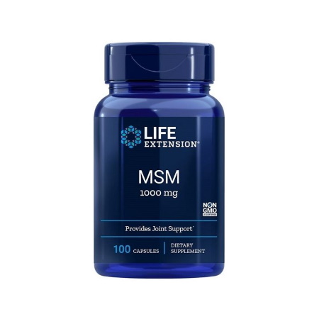 Life Extension MSM Συμπλήρωμα για την Υγεία των Αρθρώσεων 1000mg 100 κάψουλες