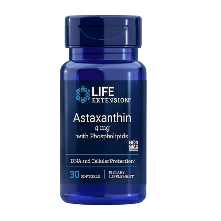 Life Extension Astaxanthin with Phospholipids 4mg Συμπλήρωμα για την Προστασία Ματιών & Δέρματος με Αντιοξειδωτική Δράση 30 Μαλακές Κάψουλες