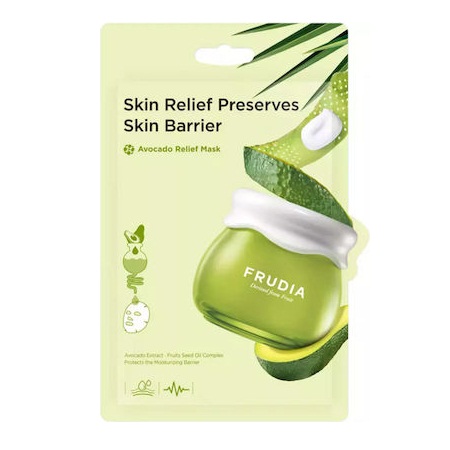 Frudia Skin Relief Preserves Skin Barier Avocado Mask Μάσκα Προσώπου με Εκχύλισμα Αβοκάντο για Ευαίσθητες Επιδερμίδες 20ml
