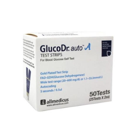 Glucodr Auto Ταινίες Μέτρησης Σακχάρου 50 τεμάχια