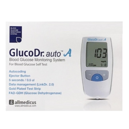 Allmedicus GlucoDr Auto-A AGM-4000 Blood Glucose Monitoring System 1 τεμάχιο