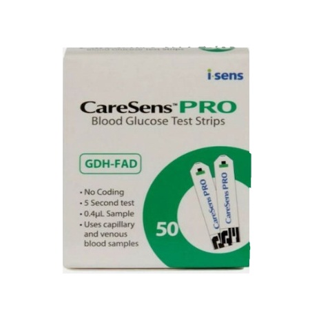 Eifron Caresens Pro Ταινίες Μέτρησης Σακχάρου 50 Τεμάχια