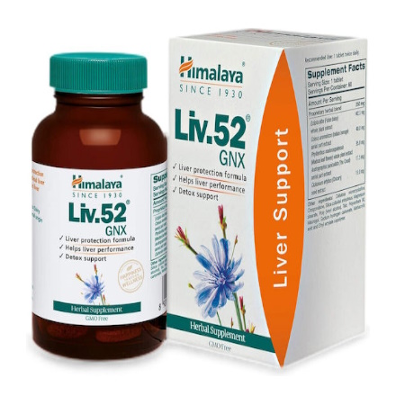 Himalaya Liv 52 GNX Συμπλήρωμα Διατροφής για τη Καλή Λειτουργία του Ήπατος 60 Ταμπλέτες