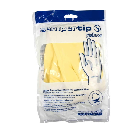 Sempertip Γάντια Κουζίνας Κίτρινα Latex Μέγεθος Medium 1 ζεύγος