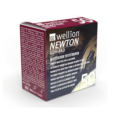 Wellion Newton GDH-FAD Ταινίες Μέτρησης Γλυκόζης στο Αίμα 50 Τεμάχια