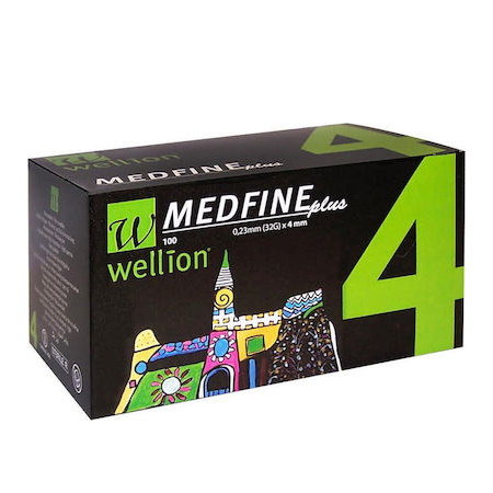 Wellion Medfine Plus Βελόνες Ινσουλίνης 32G 4mm 100 τεμάχια