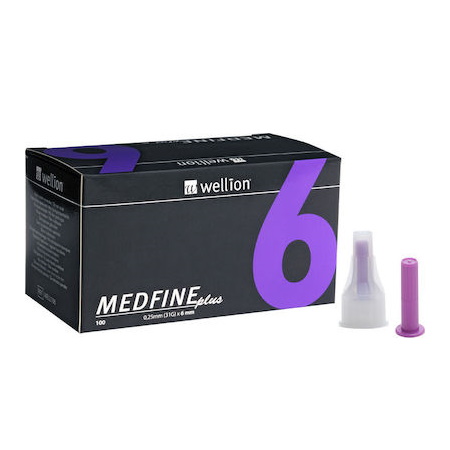 Wellion Medfine 31G 6mm Βελόνες Πένας 100 τεμάχια