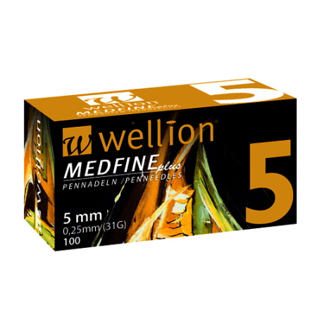 Wellion Medfine Plus Βελόνες Ινσουλίνης 31G 5mm 100 τεμάχια