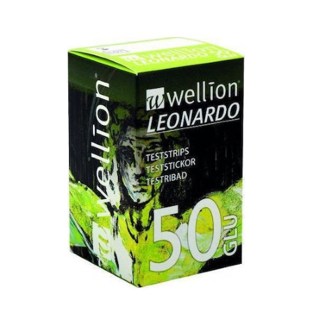 Wellion Leonardo GLU Ταινίες Μέτρησης Γλυκόζης 50 τεμάχια