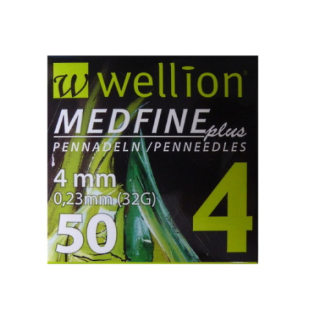 Wellion Medfine Plus Pennedles Βελόνες Ινσουλίνης 32G 4mm 50 τεμάχια