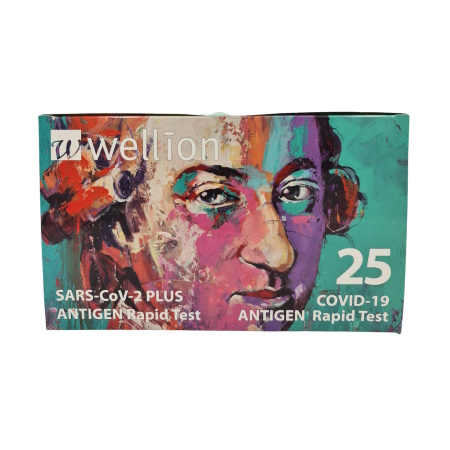 Wellion SARS-Cov-2 Plus Antigen Rapid Test Διαγνωστικό Τεστ Ταχείας Ανίχνευσης Αντιγόνων με Ρινικό Δείγμα 25 τεμάχια