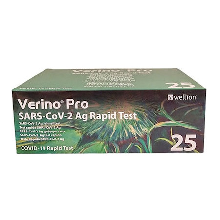 Wellion SARS-Cov-2 Plus Antigen Διαγνωστικό Τεστ Ταχείας Ανίχνευσης Αντιγόνων με Ρινικό Δείγμα 25 τεμάχια