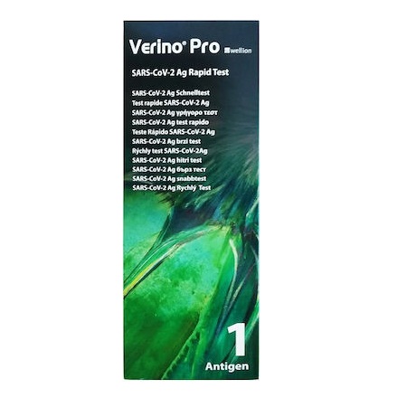 Wellion Verino Pro Sars-CoV-2 Ag Rapid Test Ρινικό Τεστ Ταχείας Ανίχνευσης Αντιγόνου Κορωνοϊού 1 Τεμάχιο