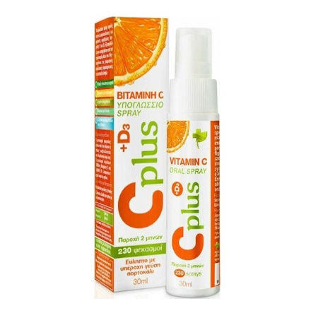 Bioplus Vitamin C Plus +D3 Πολυβιταμίνη για Ενίσχυση του Ανοσοποιητικού & την Υγεία των Οστών Γεύση Πορτοκάλι Υπογλώσσιο Spray 240ψεκασμοί