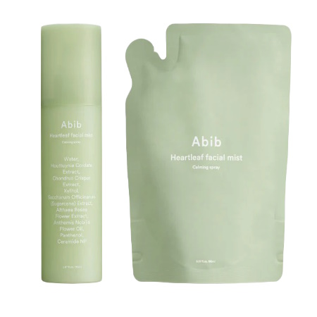 Abib Heartleaf Facial Mist Calming Spray Moisturizing Facial Mist Ενυδατικό Σπρέι Προσώπου 150ml + ΔΩΡΟ Refill 150ml