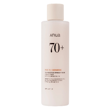 Anua Rice 70 Glow Milky Toner Moisturizing Rice Face Toner Τονωτική Λοσιόν Προσώπου 250ml